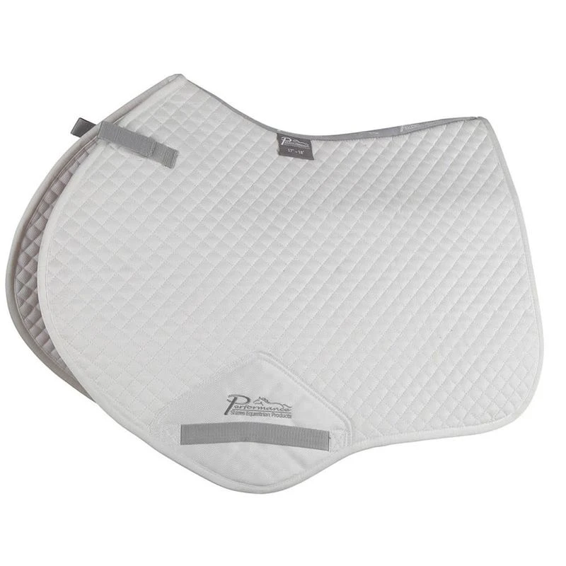 Shires Performance Suede Jump Saddle Pad - White 3 Shires Performance Suede Jump Saddle Pad - White