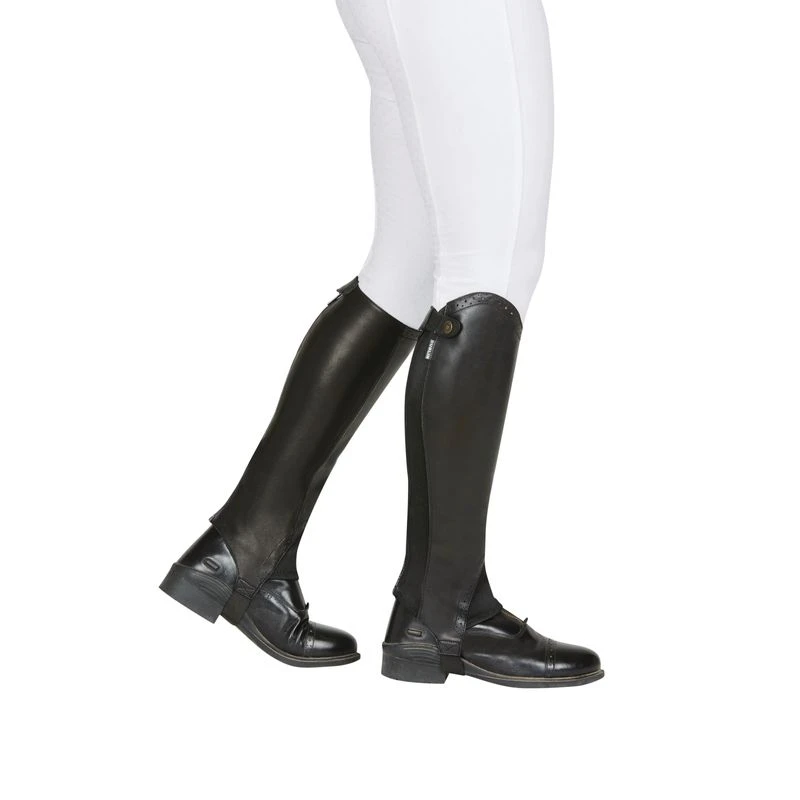 Dublin Evolution Rear Zip Half Chaps - Black 3 Dublin Evolution Rear Zip Half Chaps - Black