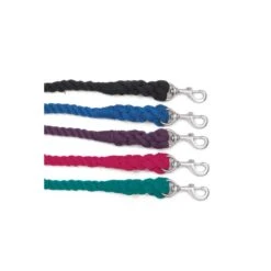 Equi-Essentials 3-Ply Cotton Lead W/Chrome Plated Snap - Purple