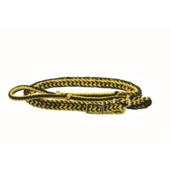 Western Rawhide 1" Braided Barrel Reins - Yellow/Black