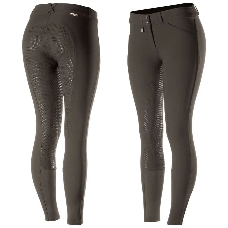 Horze Women's Grand Prix Full Seat Breeches - Dark Brown 3 Horze Women's Grand Prix Full Seat Breeches - Dark Brown