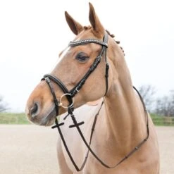 Horze Slender Web Reins - Brown -Equestrian Supplies Sale 386383 800 800