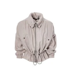 Alessandro Albanese Women's Volare Cupro Jacket - Pearl Grey