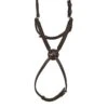 Nunn Finer Figure 8 Noseband With Interchangeable Button - Havana/Brass -Equestrian Supplies Sale 401177 800 800