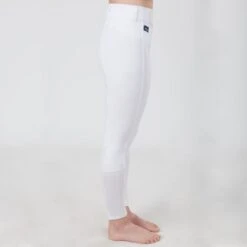 Irideon Kids' Cadence Knee Patch Tights - White -Equestrian Supplies Sale 401948 800 800