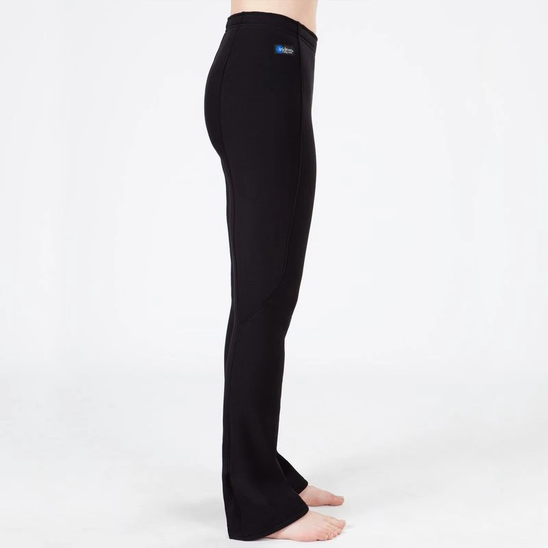 Irideon Women's Power Stretch Knee Patch Boot Cut Tights - Black 4 Irideon Women's Power Stretch Knee Patch Boot Cut Tights - Black - Image 2