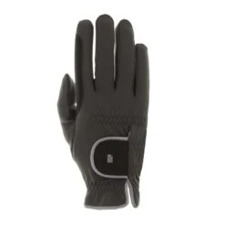 Roeckl Malta Winter Riding Gloves - Anthracite/Silver
