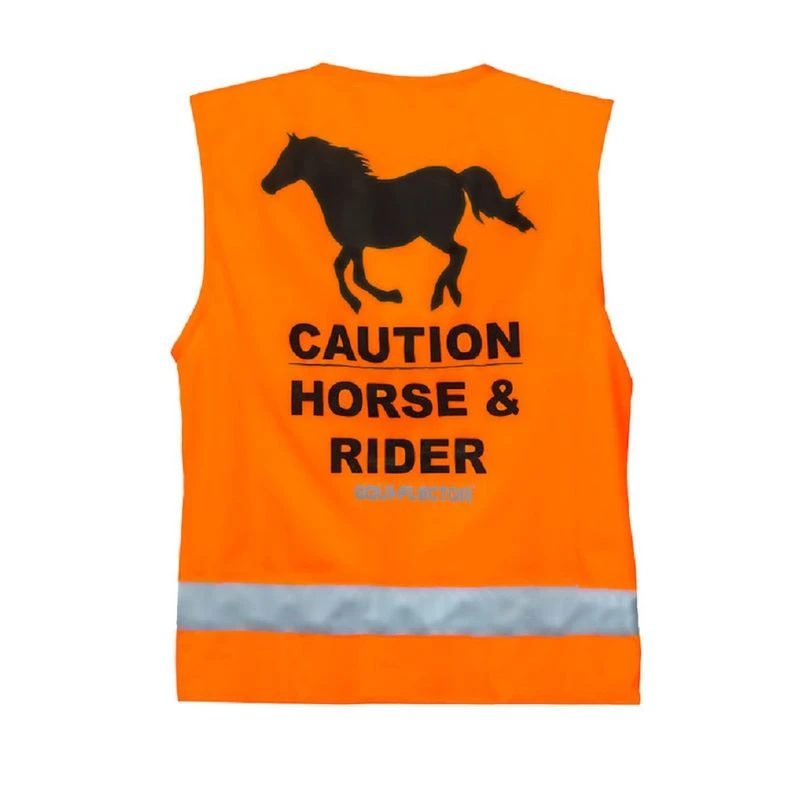 Shires Equi-Flector Safety Vest - Orange 2 Shires Equi-Flector Safety Vest - Orange