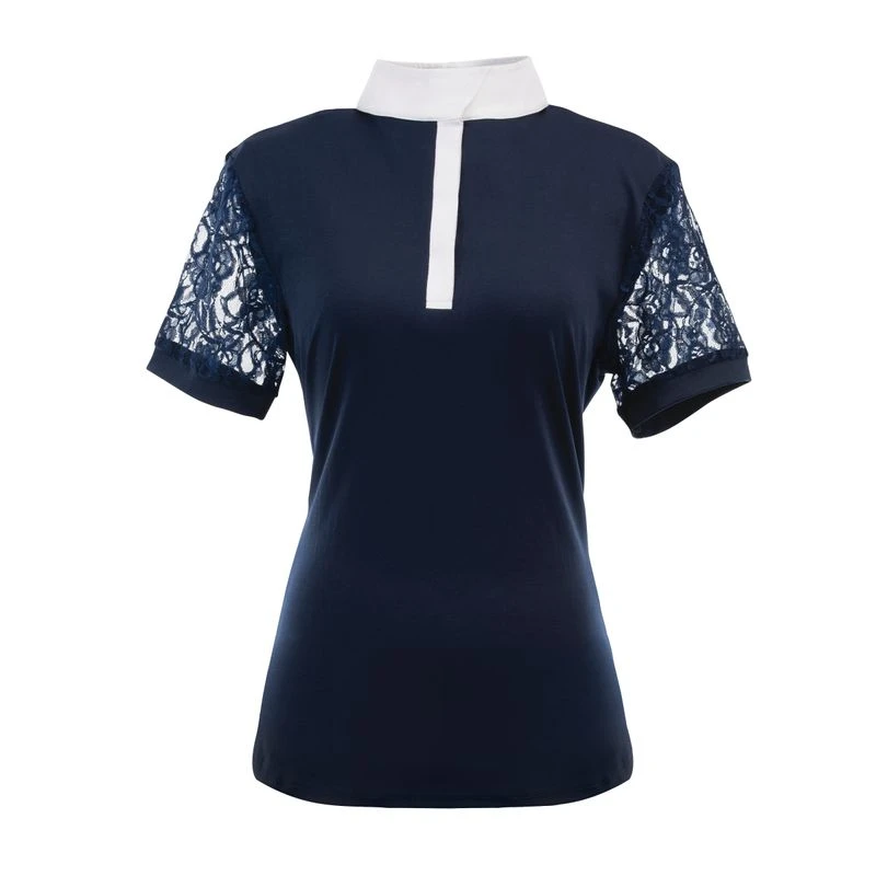 Ovation Women's Elegance Lace Show Shirt - Navy 5 Ovation Women's Elegance Lace Show Shirt - Navy - Image 3