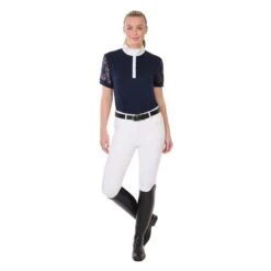 Ovation Women's Elegance Lace Show Shirt - Navy 9 Ovation Women's Elegance Lace Show Shirt - Navy -Equestrian Supplies Sale 421279 800 800