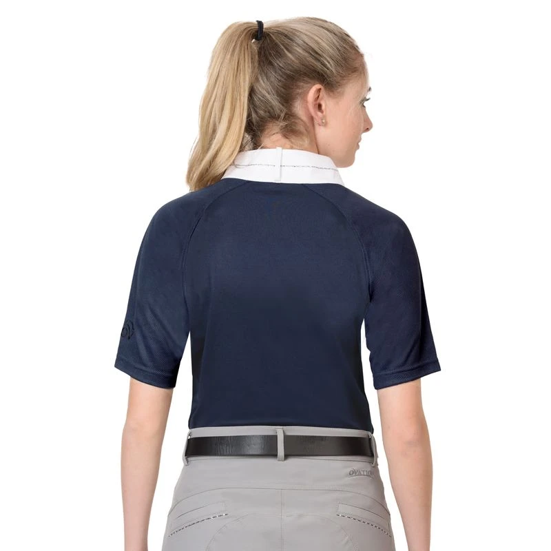 Ovation Women's Elegance Sparkle Show Shirt - Navy 4 Ovation Women's Elegance Sparkle Show Shirt - Navy - Image 2