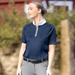 Ovation Women's Elegance Sparkle Show Shirt - Navy 7 Ovation Women's Elegance Sparkle Show Shirt - Navy -Equestrian Supplies Sale 421298 800 800