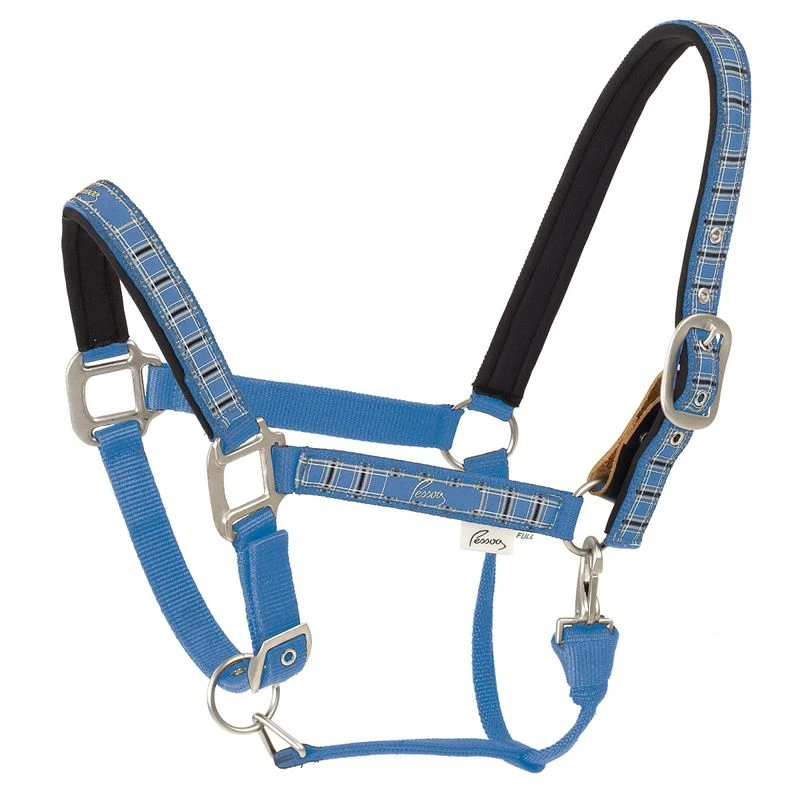 Pessoa Pessoa Alpine Padded Halter - Blueberry/Clay Plaid 3 Pessoa Pessoa Alpine Padded Halter - Blueberry/Clay Plaid
