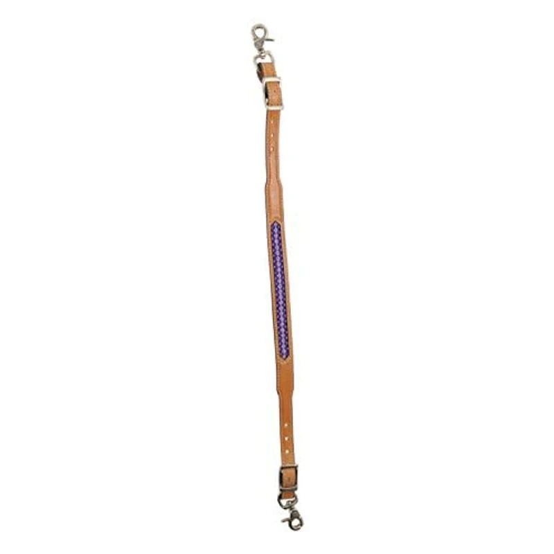 Western Rawhide Pink/Crystal Wither Strap - Golden Tan 3 Western Rawhide Pink/Crystal Wither Strap - Golden Tan