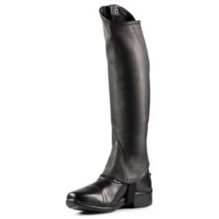 Horze Soft Leather Half Chaps - Black -Equestrian Supplies Sale 451378 800 800