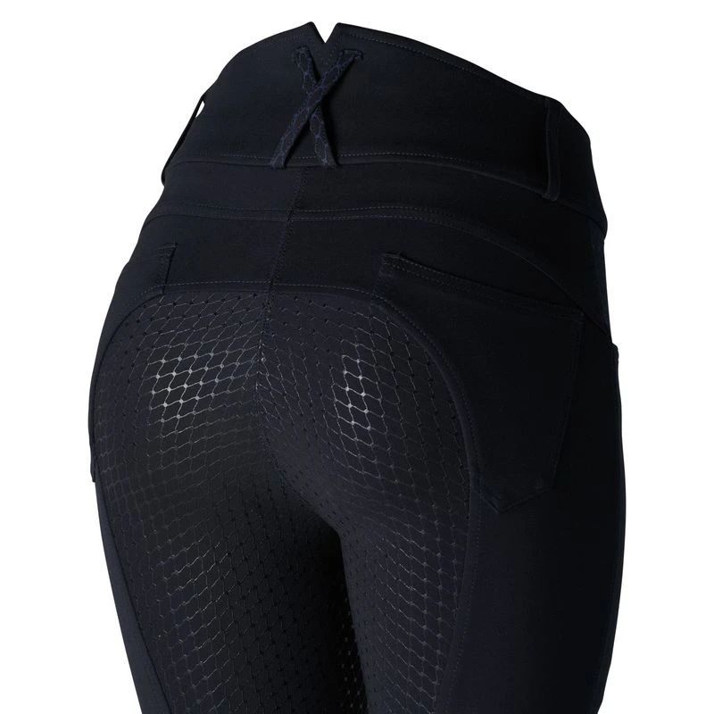 Horze Women's Limited Edition Eva Full Seat High Waist Breeches - Dark Navy 4 Horze Women's Limited Edition Eva Full Seat High Waist Breeches - Dark Navy - Image 2