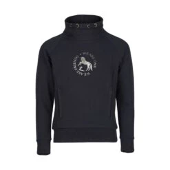 Horze Kids' Elinor Turtle Neck Sweatshirt - Dark Navy