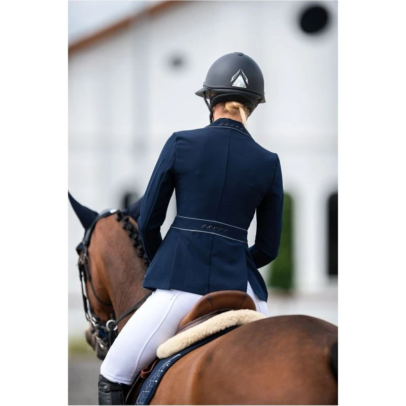 Cavalliera Women's Venice Show Jacket - Navy Blue/Grey 4 Cavalliera Women's Venice Show Jacket - Navy Blue/Grey - Image 2