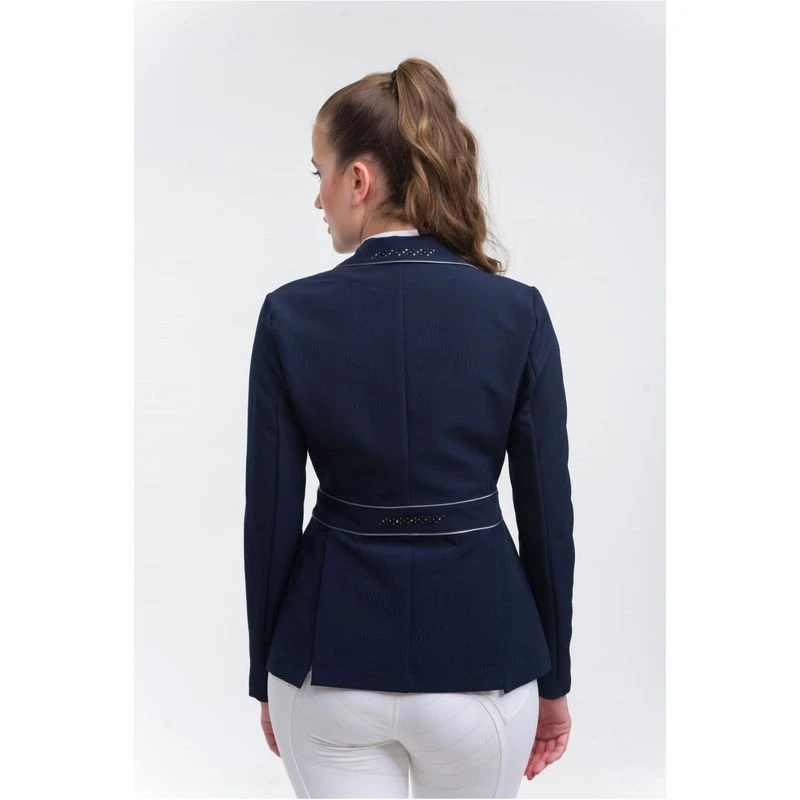 Cavalliera Women's Venice Show Jacket - Navy Blue/Grey 5 Cavalliera Women's Venice Show Jacket - Navy Blue/Grey - Image 3