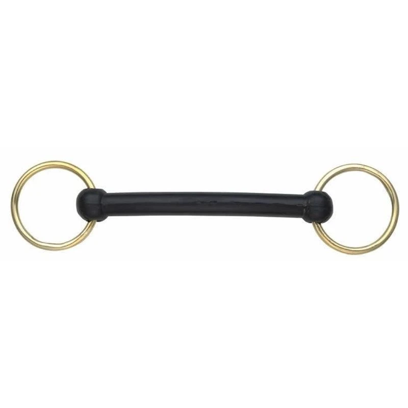Shires Rubber Covered Overcheck Bradoon - Black 3 Shires Rubber Covered Overcheck Bradoon - Black