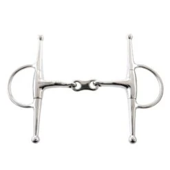 Korsteel Stainless Steel French Link Full Cheek Snaffle Bit