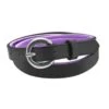 Perri's Padded Leather Belt - Black/Purple -Equestrian Supplies Sale 502929 800 800