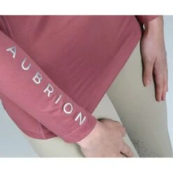 Shires Aubrion Women's Newbury Long Sleeve Sun Shirt - Dusky Pink -Equestrian Supplies Sale 514042 800 800