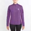 Irideon Women's Luna Coolstretch Long Sleeve Jersey - Purple Hibiscus -Equestrian Supplies Sale 516510 800 800