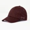 Horze Kids' Cap W/Crystal Detailing - Red Mahogany Burgundy -Equestrian Supplies Sale 534197 800 800