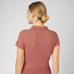 Horze Women's Ciandra V-Neck Technical Training Shirt - Light Mahogany -Equestrian Supplies Sale 541926 800 800