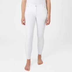 Horze Women's Kaitlin Full Seat Breeches - White -Equestrian Supplies Sale 542794 800 800
