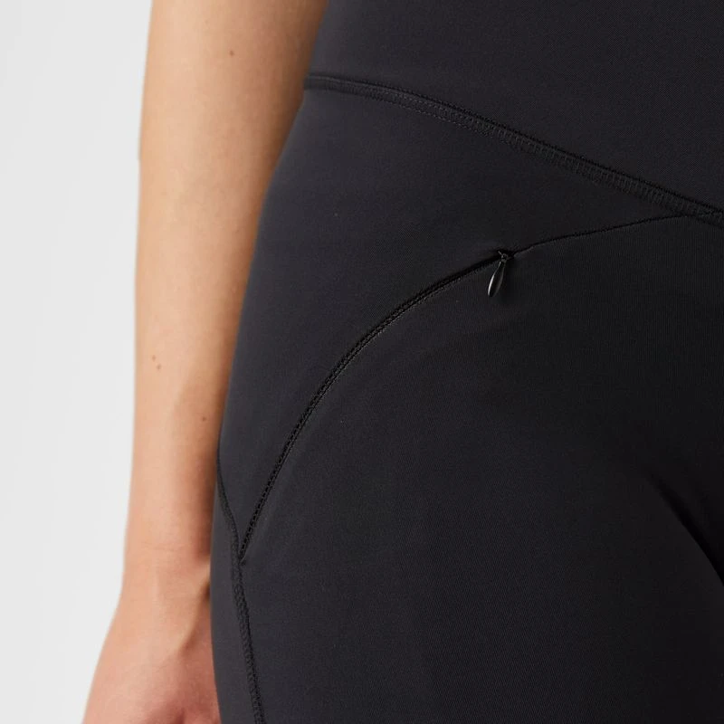 Horze Women's Danica High Waist Tights With Mesh Insert - Black 7 Horze Women's Danica High Waist Tights With Mesh Insert - Black - Image 5