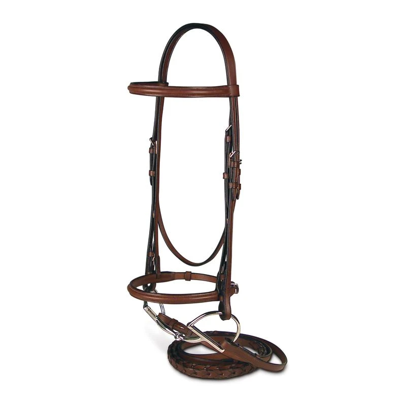 Passport Plain Raised Bridle - Mahogany 3 Passport Plain Raised Bridle - Mahogany