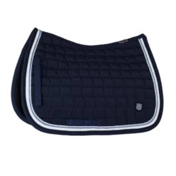 B Vertigo Cameron Double Corded All Purpose Saddle Pad - Dark Navy