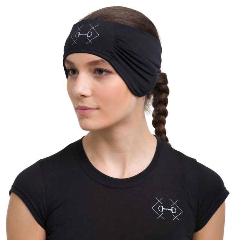 Cavalliera Bit Ear Warmer - Black 3 Cavalliera Bit Ear Warmer - Black