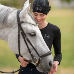 Cavalliera Bit Ear Warmer - Black 7 Cavalliera Bit Ear Warmer - Black -Equestrian Supplies Sale 558579 800 800