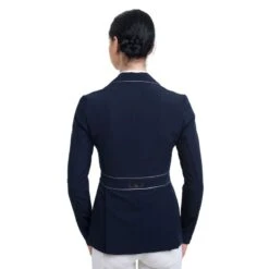 Cavalliera Women's Prima Show Jacket - Navy Blue/Grey -Equestrian Supplies Sale 558614 800 800