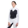 Cavalliera Women's POP Long Sleeve Show Shirt - White/Black 2 Cavalliera Women's POP Long Sleeve Show Shirt - White/Black -Equestrian Supplies Sale 559018 800 800