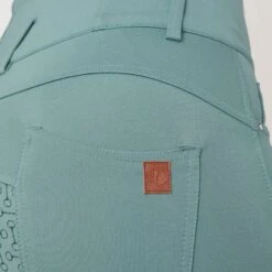 Horze Women's Tara Full Seat Breeches - Arctic Blue -Equestrian Supplies Sale 563378 800 800