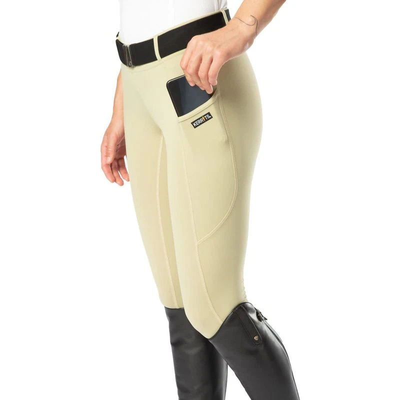 Kerrits Women's Ice Fil Full Seat Tech Tights - Tan 7 Kerrits Women's Ice Fil Full Seat Tech Tights - Tan - Image 5