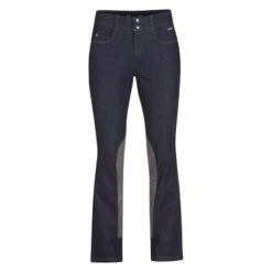 Kerrits Women's Stretch Denim Extended Patch Bootcut Breeches - Classic Dark Blue