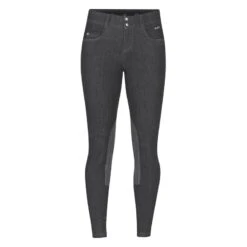 Kerrits Women's Stretch Denim Knee Patch Breeches - Charcoal