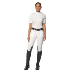Kerrits Women's Crossover II Knee Patch Breeches - White -Equestrian Supplies Sale 578027 800 800
