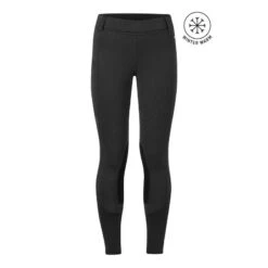 Kerrits Kids' Sit Tight Wind Pro Knee Patch Tights - Black