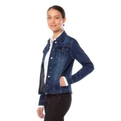 EQL Women's In Motion Jean Jacket - Midnight Wash -Equestrian Supplies Sale 580252 800 800