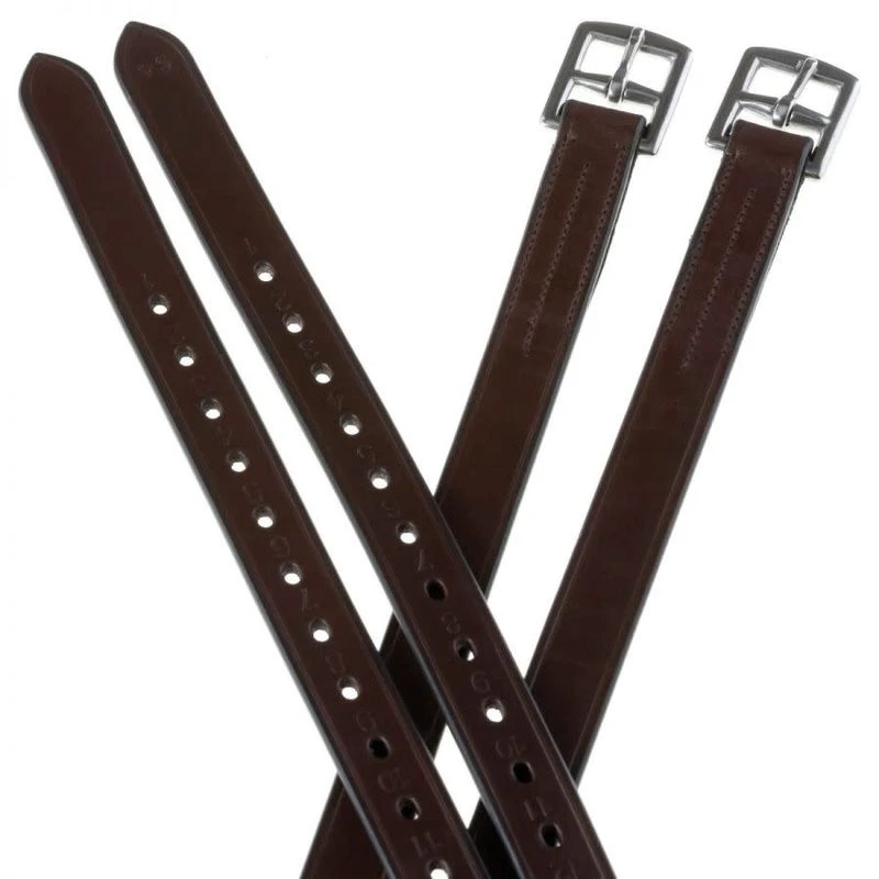 Collegiate 1/2 Hole Stirrup Leathers - Brown 3 Collegiate 1/2 Hole Stirrup Leathers - Brown