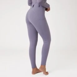 Horze Women's Everly Full Seat Winter Riding Tights - Grey Ridge Purple -Equestrian Supplies Sale 584136 800 800