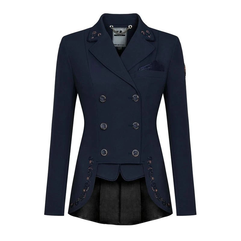 Fair Play Women's Lexim RoseGold Dressage Short Tailcoat - Navy 3 Fair Play Women's Lexim RoseGold Dressage Short Tailcoat - Navy