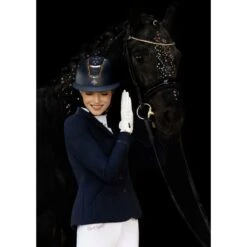 Fair Play Women's Taylor Rose Gold Show Jacket - Black -Equestrian Supplies Sale 593486 800 800