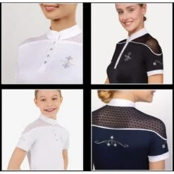 Fair Play Women's Letizia Short Sleeve Competition Shirt - Beige -Equestrian Supplies Sale 594912 800 800